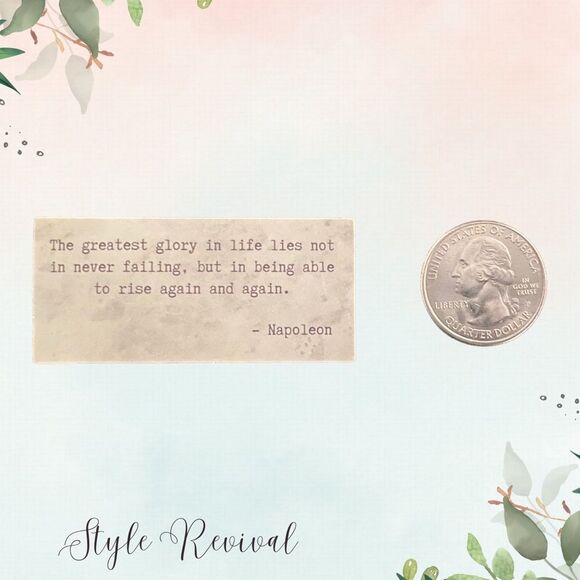 🎉 10/$10 Stickers - Inspiring Celebrity Quote Waterproof Decals - Napoleon - Picture 2 of 2